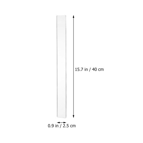 2pcs reusable acrylic rolling pin guides for dough thickness 1
