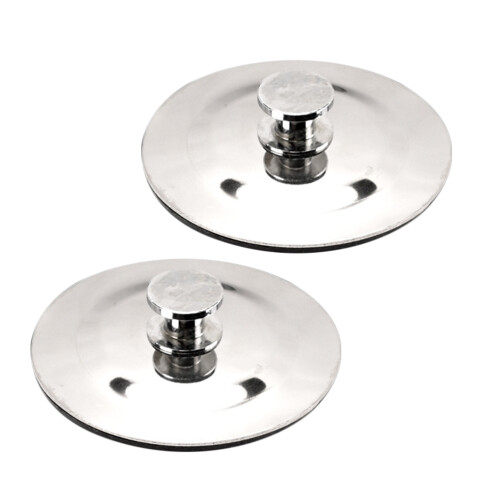 2St Rvs Afvoer Plug Badkuipstopper Met Sluiting