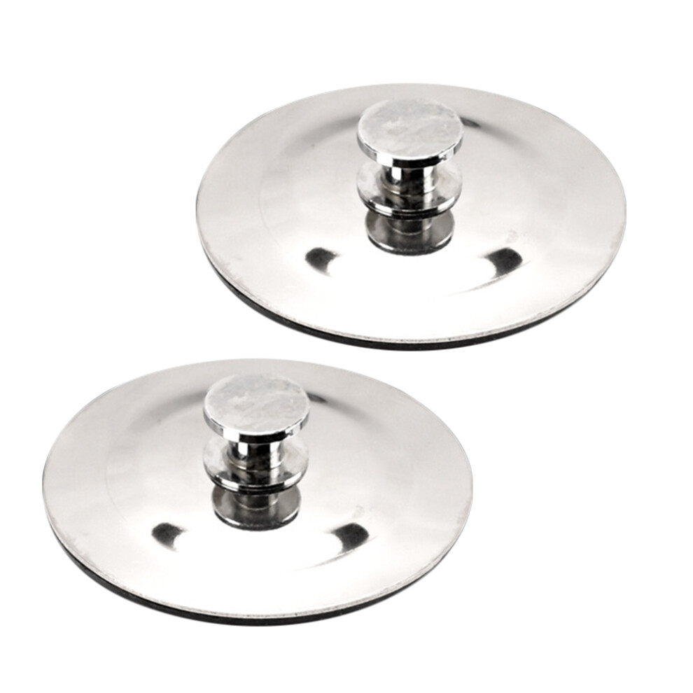 2Pcs Stainless Steel Leak-Proof Bathtub Drain Stoppers 3294042632184