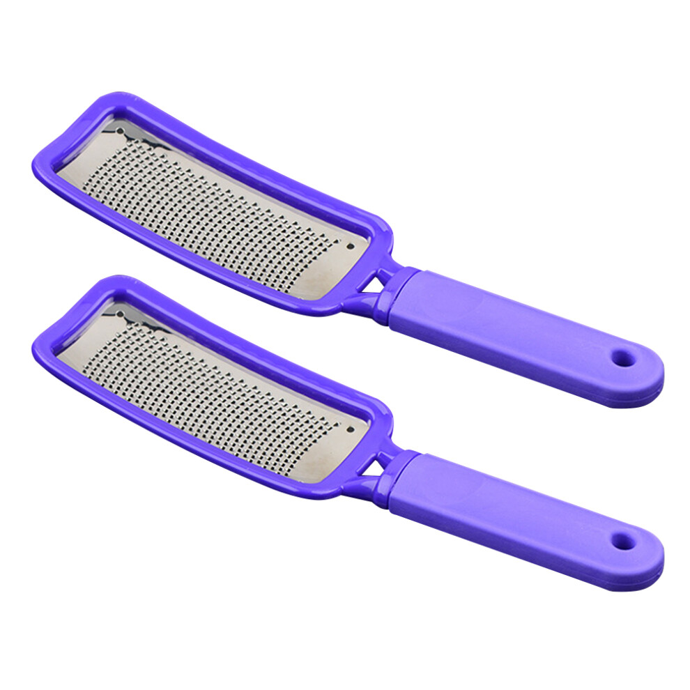Aboofan 2 Pcs Stainless Steel Foot File For Dead Skin And Removal