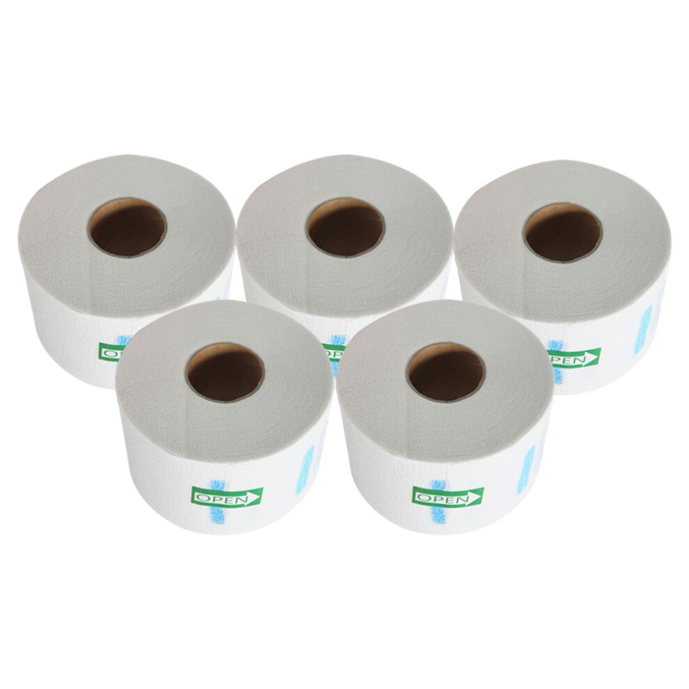 Aboofan White 5Pcs Stretchy Disposable Neck Paper For Barber Salon