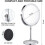 8" Lighted Makeup Mirror, 10X Makeup Mirror with Lights, Double Sided Dimmable Magnifying Mirror with Light 4
