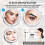 8" Lighted Makeup Mirror, 10X Makeup Mirror with Lights, Double Sided Dimmable Magnifying Mirror with Light 3