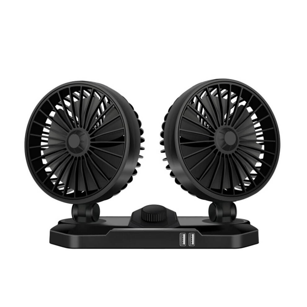 Car Air Cooling Fan Abs 1Set Compact For Vehicle Owners Black 3294042695257