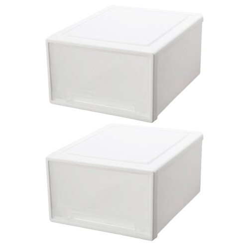 2pcs wardrobe storage box closet clothes organizer drawer toy case