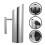 1pc stainless steel large capacity cold water kettle silver 3