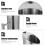 1pc stainless steel large capacity cold water kettle silver 10