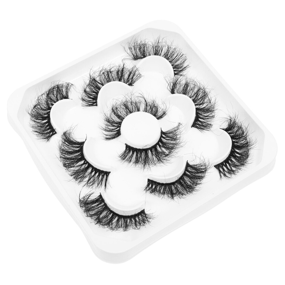 Villcase 5 Pairs False Eyelash Extensions Lash Grafting Accessory For Women