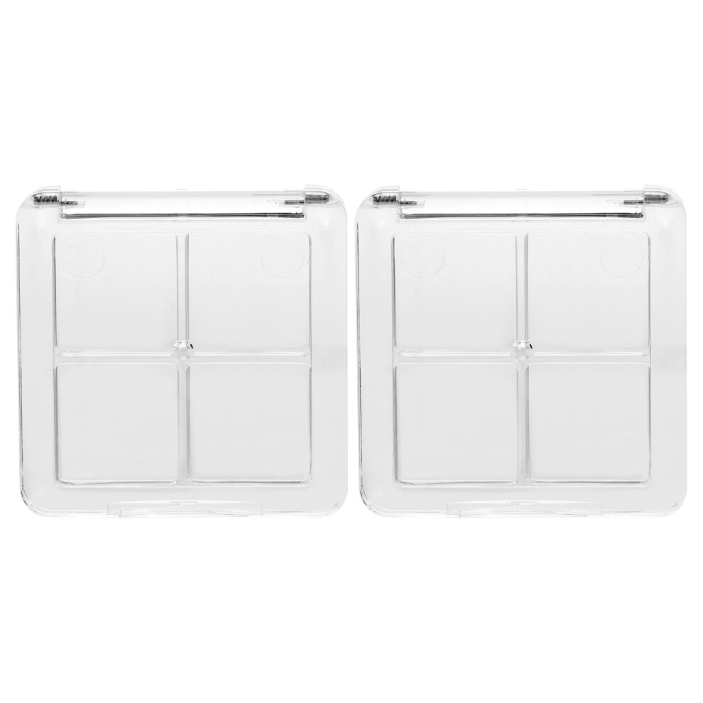 Vaguelly 2Pcs Empty Eyeshadow Dishes For Diy Palettes And Subpackaging