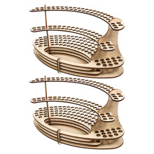 2St Compacte Pen Organizer Met Slots Voor En