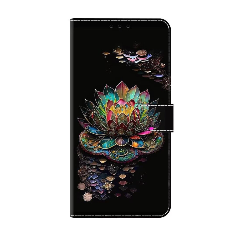 Case For Xiaomi Redmi Note 11 4G Pu Leather Shockproof Flip Wallet With Card Holder Magnetic Stand Lotus 9393856989379