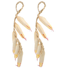 2Pcs Realistic Vegetable Hanging Decor Corn Skewers Home Ornament