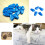 20 pcs blue pet cat paw claw size m 2