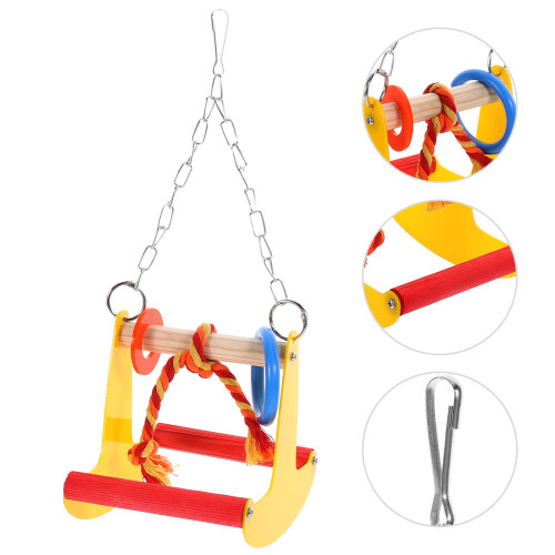 Creative Bird Swing Toy Parrot Chewing Hanging Cage Accessory 1