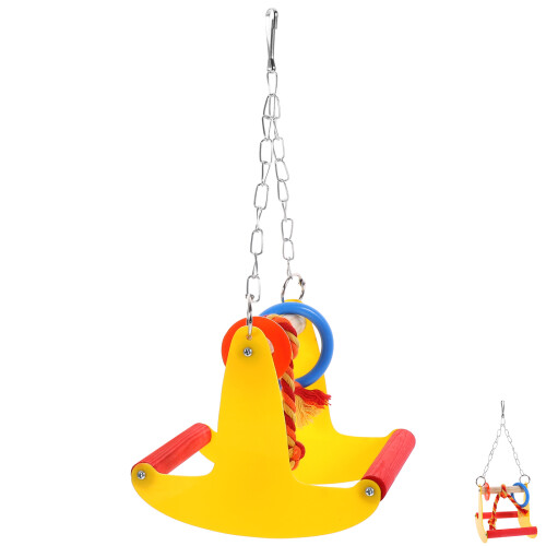 Creative Bird Swing Toy Parrot Chewing Hanging Cage Accessory