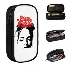(AT112)Large-Capacity Pen Box Nina Chuba Tour 2024 Music Singer School Supplies Double Layer Pencil Bag Girl Ss Gift