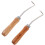 2pcs wood handle beehive cleaning hook beeswax cleaner beekeeping tool 1