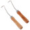 2pcs wood handle beehive cleaning hook beeswax cleaner beekeeping tool 10