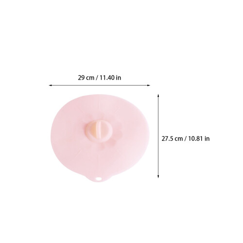 5Pièces Couvercles En Silicone Rose Réutilisables Anti- Pour Bols 1