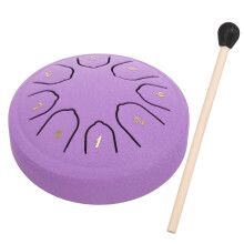 steel tongue drum set with mallet for meditation and percussion