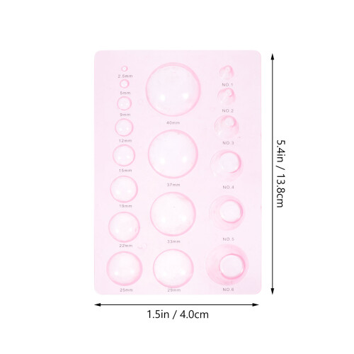 2pcs paper quilling tools for diy crafts, half ball mini molds 1