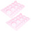 2pcs paper quilling tools for diy crafts, half ball mini molds 1