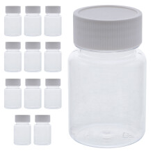 12pcs transparent juice bottles empty beverage milk bottles