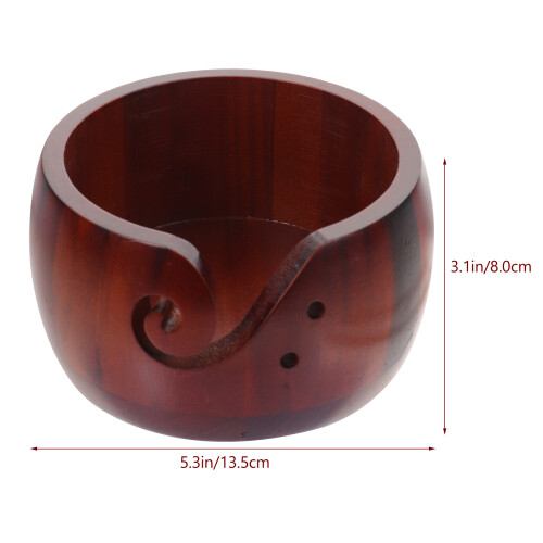Yarn Bowl With Crochet Hook Knitting Holder Wool Organizing Tool 1