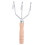 hand cultivator with wooden handle garden tool 2