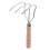 hand cultivator with wooden handle garden tool 1