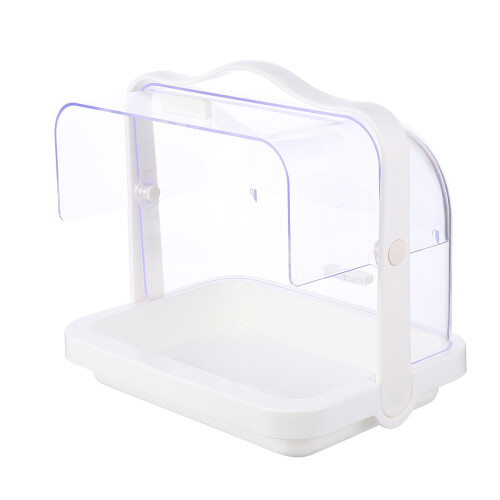 1 pc fruit cake tasting tray, hand-held clamshell, dust-proof stand