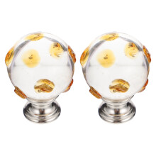 2St Elegante Gele Lampfinial Knoppen Voor Moderne Tafellampen