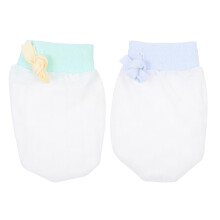 2 pairs ant-scratch baby mittens newborn ice silk gloves
