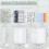 (Blue)A6 Flipchart Budget Notebook Leather Pu Handbook 1