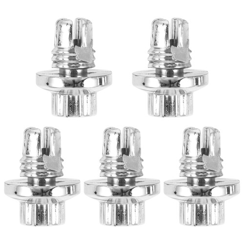 5Pièces Écrous Roue Plastique Argenté Remplacement Auto 1