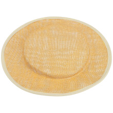 wommen sinamay cocktail hat base diy craft yarn bottom apricot