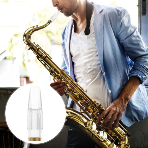 plastic alto saxophone head mouthpiece for beginners white 2