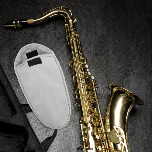 Étui -Embouchure Sax Universal Tissu Gris Portable 2