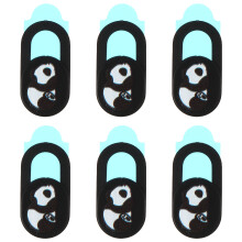 6Pcs Durable ABS Laptop Webcam Cover Slide with Strong Adhesive Black
