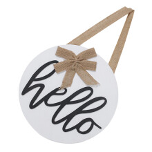 Welcome Sign Composite Material 1pack 18.1x11.8x0.6in