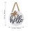 Welcome Sign Composite Material 1pack 18.1x11.8x0.6in 2