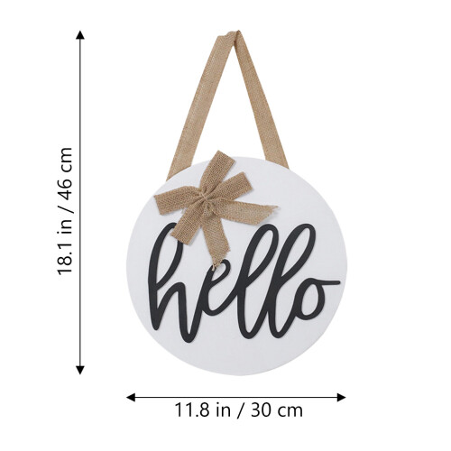 Welcome Sign Composite Material 1pack 18.1x11.8x0.6in 1