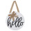 Welcome Sign Composite Material 1pack 18.1x11.8x0.6in 3