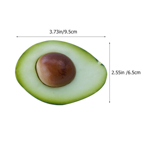 3Pcs Artificial Avocados Models Simulation Fruit Toy for Kids 1