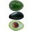 3Pcs Artificial Avocados Models Simulation Fruit Toy for Kids 1
