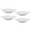 4Pcs Small White Ceramic Sauce Bowls Multi-Use Dip Serving Set 3
