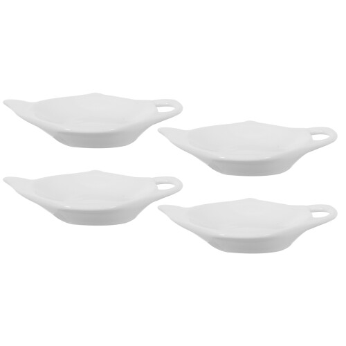 4Pcs Small White Ceramic Sauce Bowls Multi-Use Dip Serving Set 2