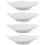 4Pcs Small White Ceramic Sauce Bowls Multi-Use Dip Serving Set 9