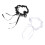 2pcs Women Lace Bow Leg Hoops Bride Circles 1