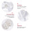 2pcs Women Lace Bow Leg Hoops Bride Circles 11